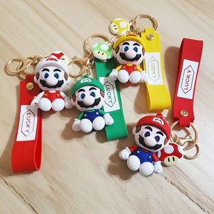 Super Mario Fashion 3D Keychains 4 Style Colors To Choose From